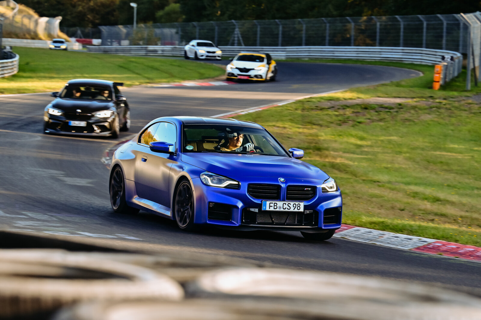 Blue BMW M2 on the Nürburgring Nordschleife
